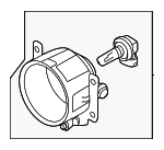 8321A467 - Electrical: Fog Lamp Assembly for Mitsubishi Image