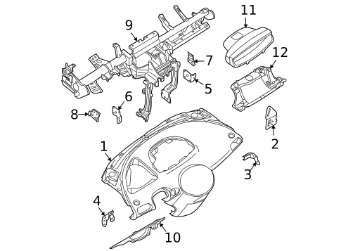 Instrument Panel for 2006 Nissan Quest #0