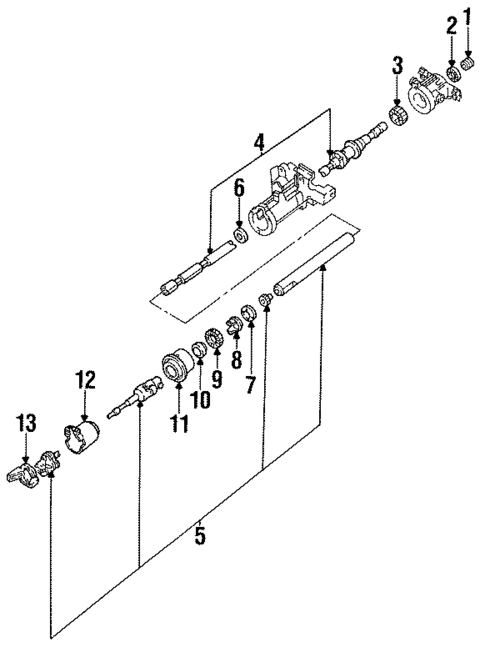 Shaft & Internal Components for 1994 Mazda B2300 #0