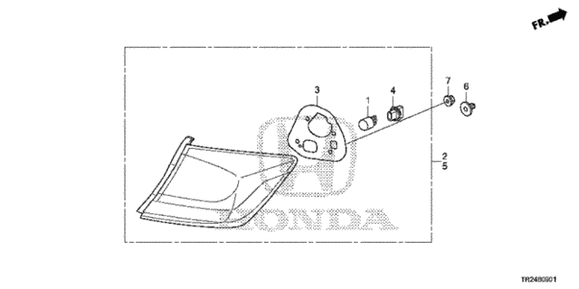 Taillight (2) for 2013 Honda Civic #0
