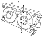 4758903 - Cooling System: Shroud for Chrysler: Concorde, LHS, New Yorker | Dodge: Intrepid Image