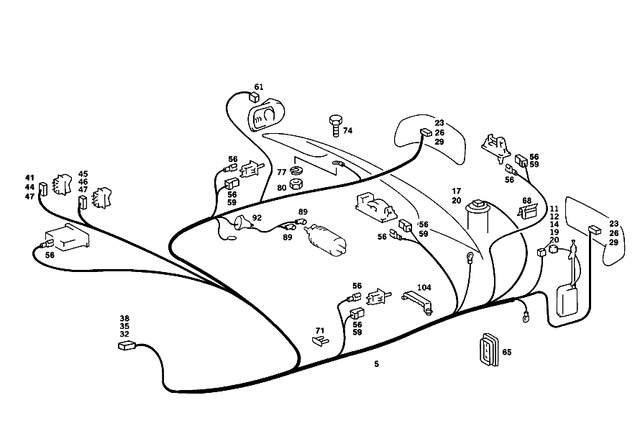 1265401707 - : Wiring Harness for Mercedes-Benz Image