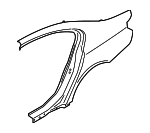 41217295237 - Body: Quarter Panel for BMW: 640i Gran Coupe, 640i xDrive Gran Coupe, 650i Gran Coupe, 650i xDrive Gran Coupe, M6 Gran Coupe Image