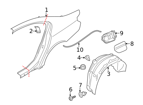 Quarter Panel & Components for 2014 BMW 650i Gran Coupe #0
