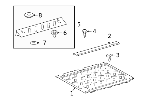 Interior Trim - Rear Body for 2014 Toyota FJ Cruiser #0