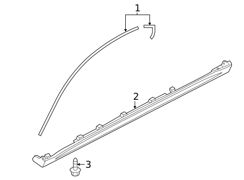 Exterior Trim - Pillars for 2019 Nissan Sentra #0