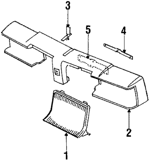 Grille & Components for 1986 Oldsmobile Cutlass Supreme #0