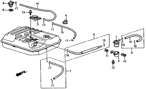 Fuel Strainer for 1986 Honda Civic #0
