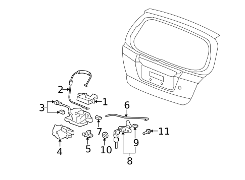 Liftgate for 2008 Honda Fit #0