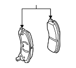 19421287 - Brakes: Brake Pads for Cadillac: CTS, STS Image
