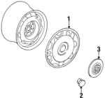 6N0601147AFED - Suspension: Wheel Cover for Volkswagen Image