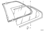 51361888326 - Vehicle Trim: Window Sealing Rear Right for BMW Image