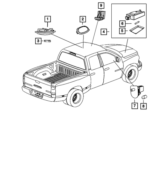 Lamps-Interior and Exterior for 2012 Ram 2500 #2