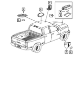 68154165AA - : Led Lamp for Ram: 1500, 2500, 3500 Image