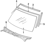 5611122590 - Body: Windshield for Toyota Image