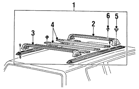 Luggage Carrier for 1992 Ford Taurus #1