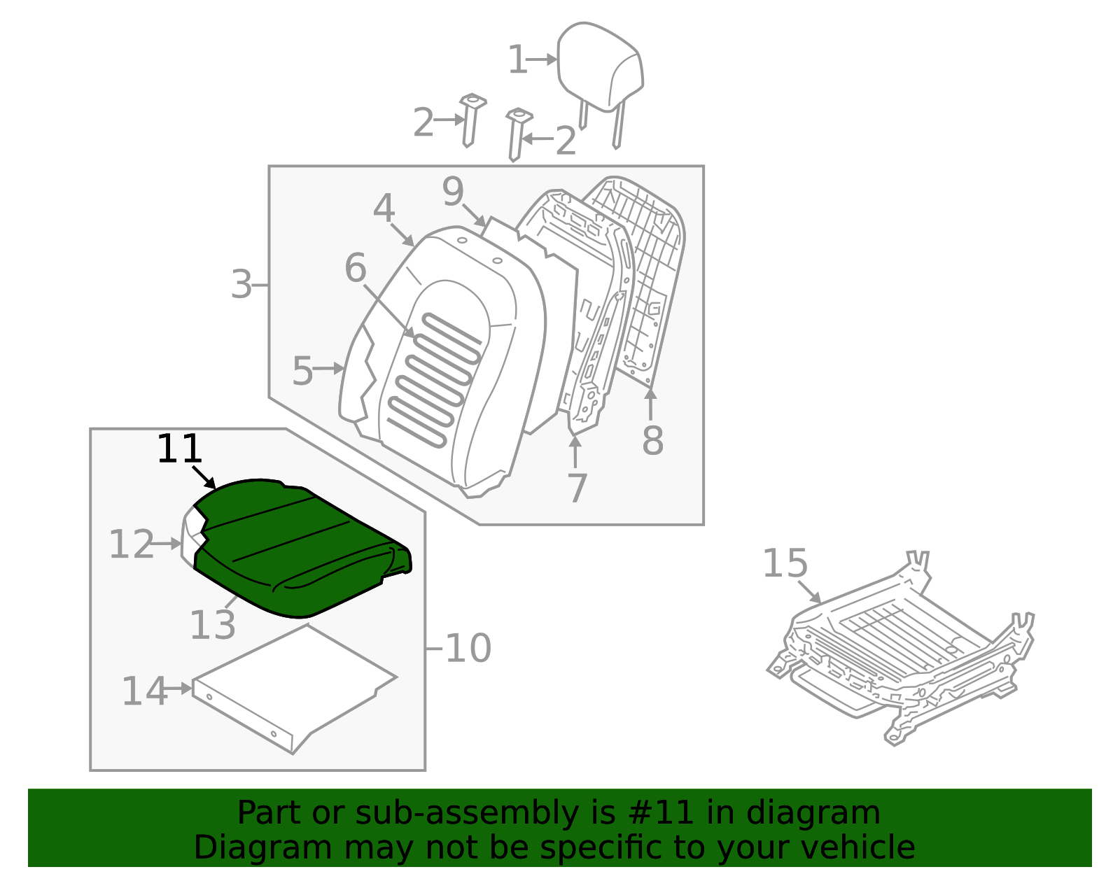 2009-2012 Hyundai Elantra Seat Cover 88260-2L520-JBN | MotorMotor