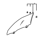 73300ST7J10 - Body: Glass for Acura: Integra Image