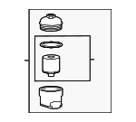 AJ812351 - Engine: Oil Filter Housing for Jaguar: F-Pace, F-Type, XE, XF, XFR, XFR-S, XJ, XJR, XJR575, XK, XKR, XKR-S Image