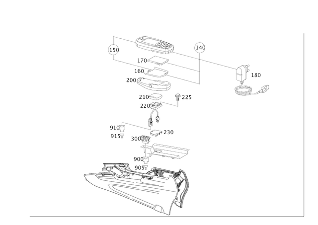 2198203126 - Electrical System: Control Unit, Telephone for Mercedes-Benz: CLS500, CLS55 AMG, CLS550, CLS63 AMG, GL320, GL550, ML320, ML350, ML450, ML500, ML550, ML63 AMG Image image