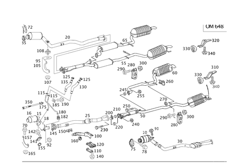 Exhaust System on Diesel Vehicles for 2005 Mercedes-Benz S 430 #0
