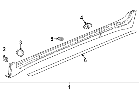 Exterior Trim - Pillars for 2025 Chevrolet Traverse #0