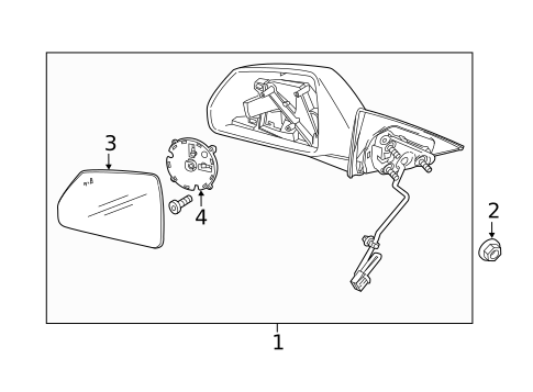 Outside Mirrors for 2013 Cadillac CTS #1