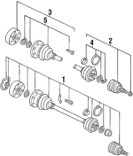 811407272AX - Suspension: Drive Shaft Assembly for Volkswagen Image