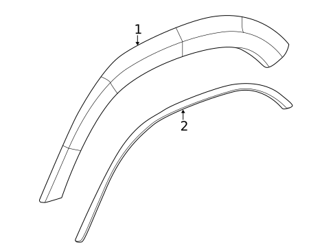 Exterior Trim - Quarter Panel for 2019 Mercedes-Benz GLS450 #0