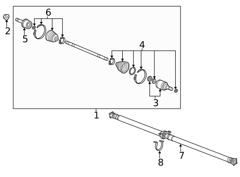 Axle & Differential for 2021 Honda HR-V #1
