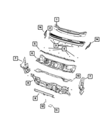 68328110AA - Body Sheet Metal Except Doors: Dash Crossmember for Jeep: Cherokee Image