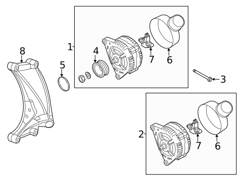 Alternator for 2014 Audi S5 #0