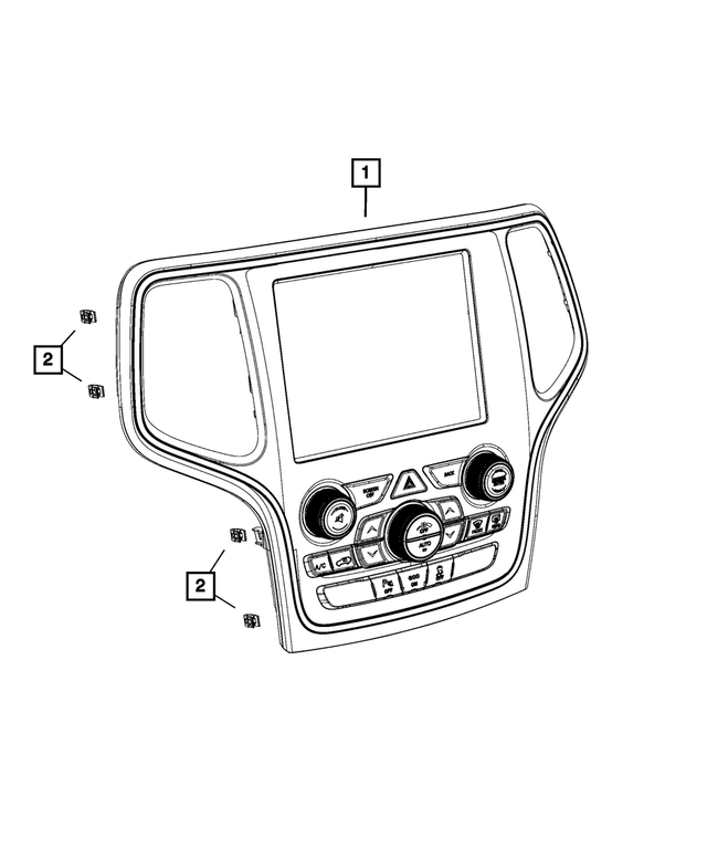 Z8388540AD - Electrical: Vehicle Feature Controls Center Stack for Mopar Image