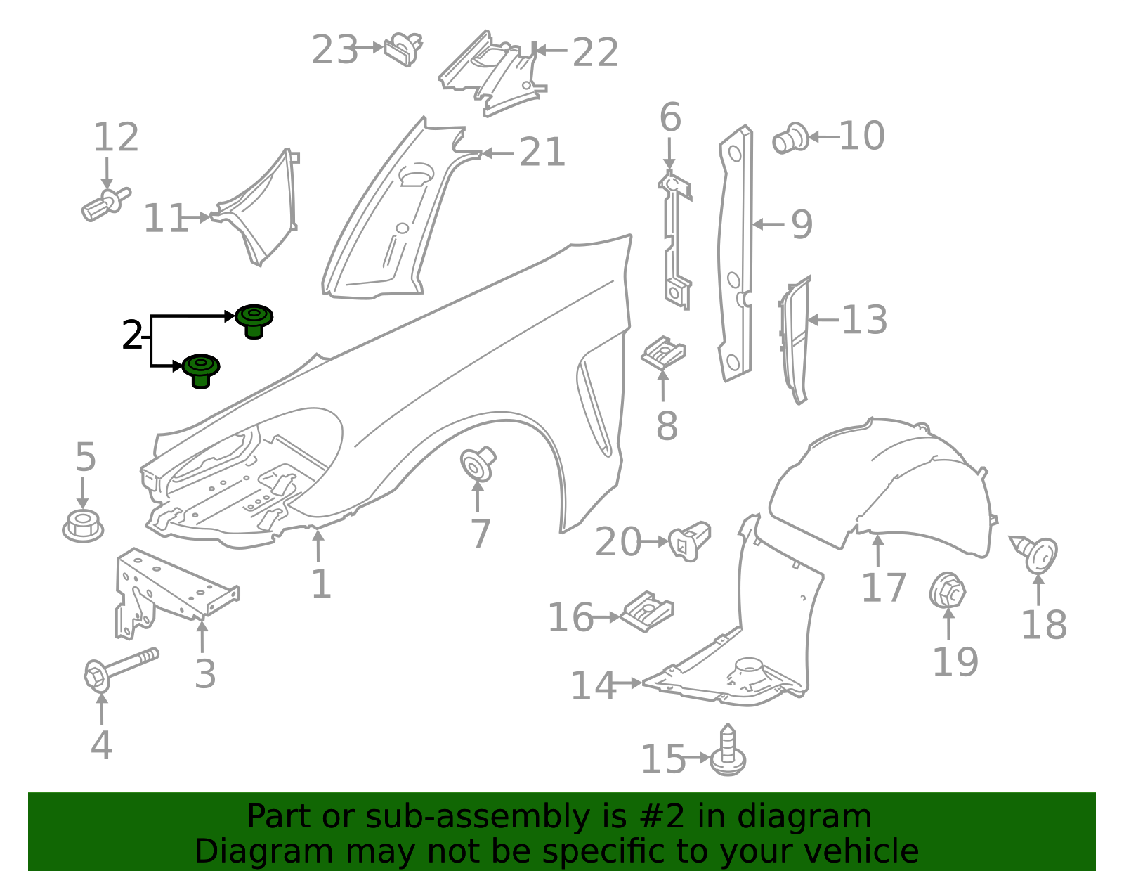 Rear Mount Bracket Bolt - Porsche (N-910-423-02)