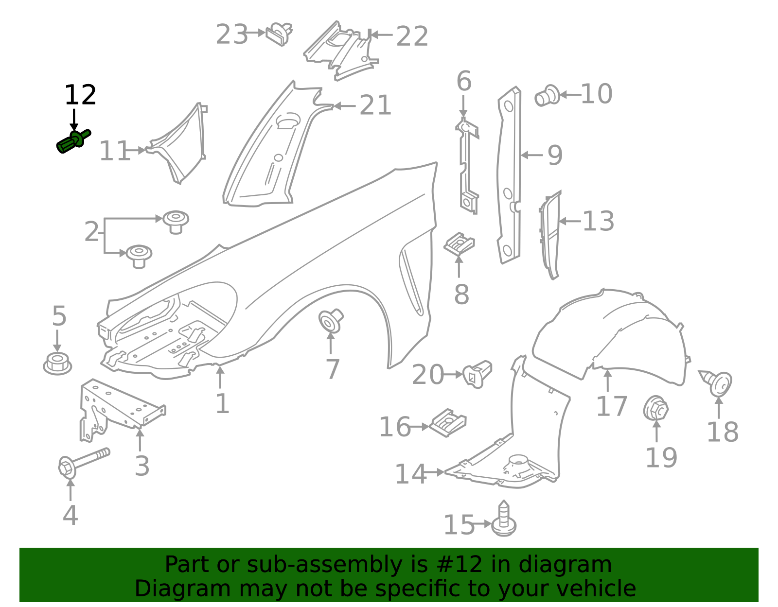 Air Duct Rivet - Porsche (N-038-501-2)