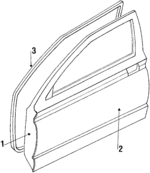E8GZ5820125A - Body: Door Shell for Mercury: Tracer Image