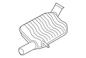 5Q0253409C - Exhaust: Exhaust Muffler for Audi Image