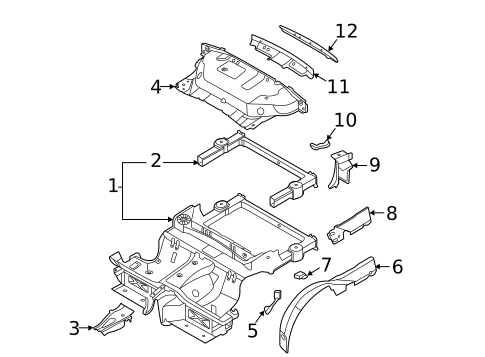 Rear Body & Floor for 2020 Porsche 911 #0