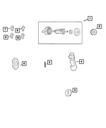 68078076AB - Doors, Door Mirrors and Related Parts: Latch Clip Kit for Chrysler: 200, 300, Pacifica, Voyager | Dodge: Caliber, Challenger, Charger, Dart, Durango, Journey, Ram 2500, Ram 3500 | Jeep: Cherokee, Compass, Gladiator, Grand Cherokee, Grand Cherokee WK, Patriot, Wrangler, Wrangler JK | Ram: 1500, 1500 Classic, 2500, 3500 Image