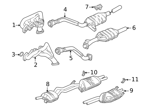 Exhaust Components for 1997 Audi A8 #0