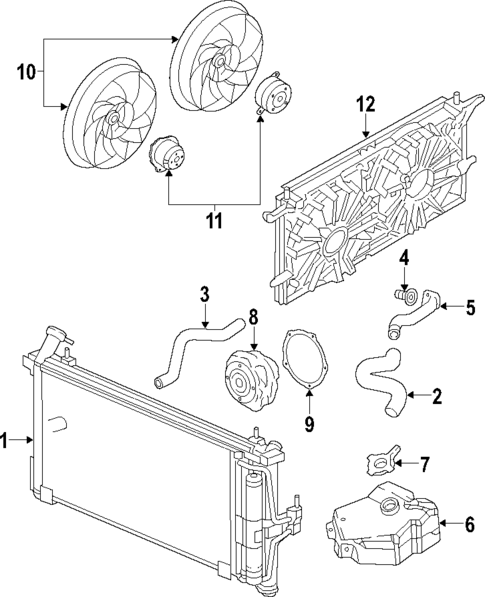 Cooling System for 2018 Cadillac XT5 #11
