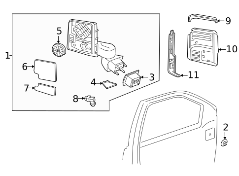 Outside Mirrors for 2022 Chevrolet Silverado 3500 HD #8