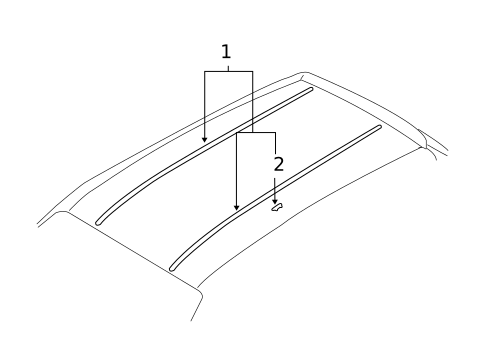 Exterior Trim - Roof for 2008 Kia Sorento #0