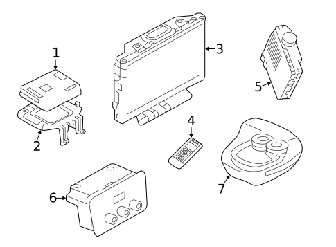 Entertainment System Components for 2015 Land Rover Range Rover Evoque #0