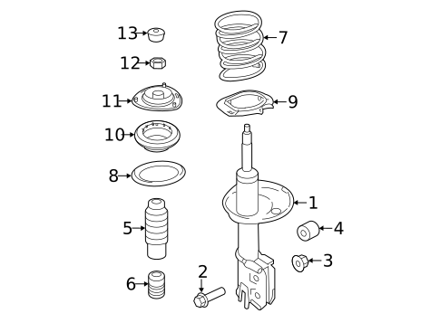 Struts & Components for 2012 Kia Optima #0