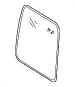 963651PA0E - Body: Mirror Glass for Nissan: NV1500, NV2500, NV3500 Image