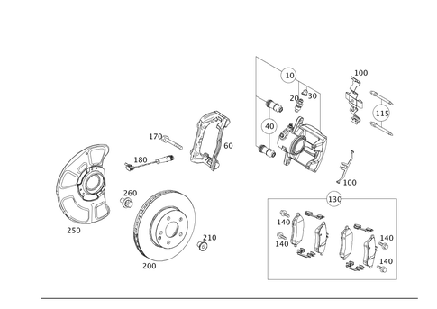 Front Wheel Brake for 2013 Mercedes-Benz E400 #0