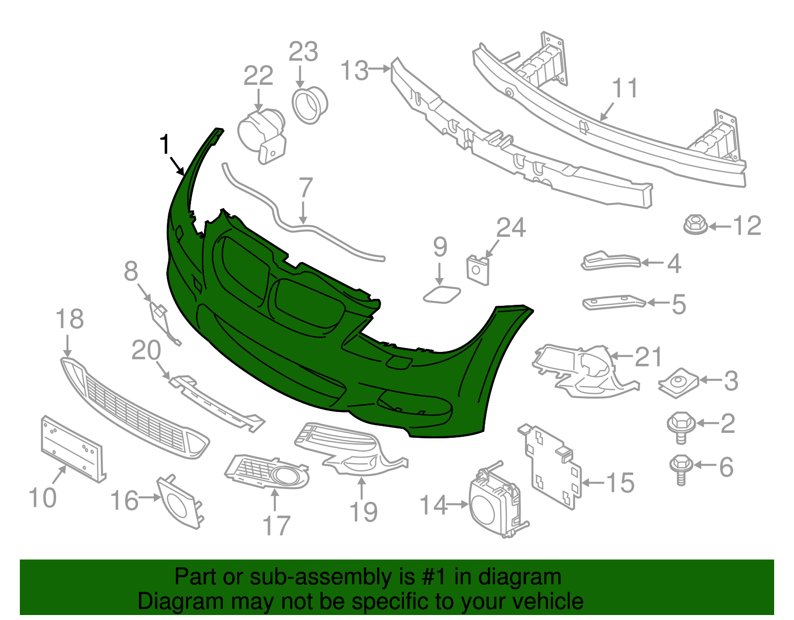 トレジャーマップ3点 JB3Z-18A099-G - Upper Mount 2019-2023 Ford Ranger | Ford