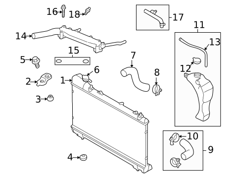 Hoses & Pipes for 2003 Subaru Forester #0