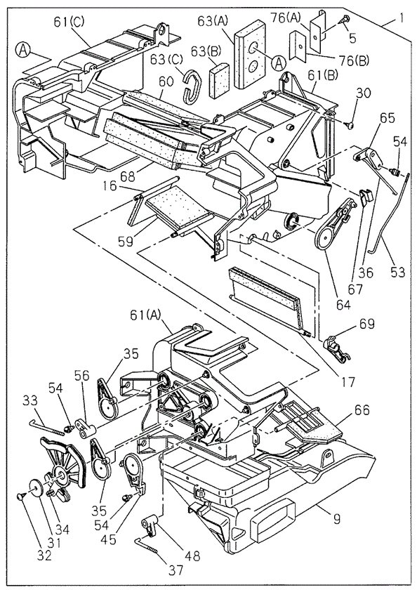 Heater Unit (TO:9908) for 2000 Honda Passport #0